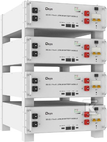 Magazyn energii Deye 5.12kWh, 100Ah, - SE-G5.1_PRO-B